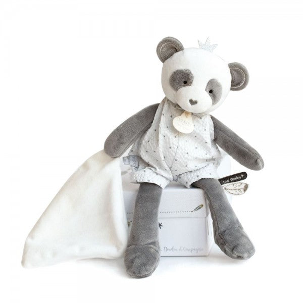 Pantin panda avec doudou Attrape Rêves 28 cm