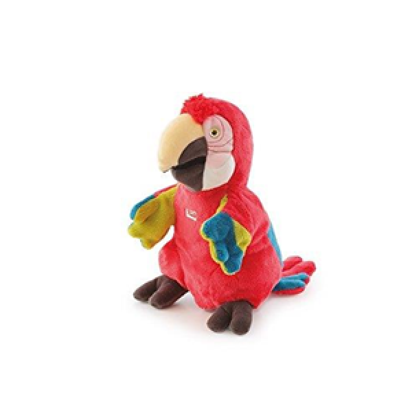 Peluche marionnette perroquet 25 cm