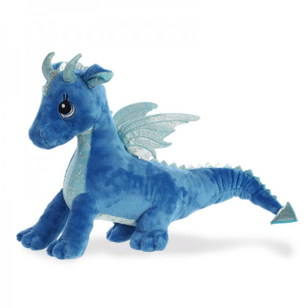 Peluche dragon bleu 30 cm