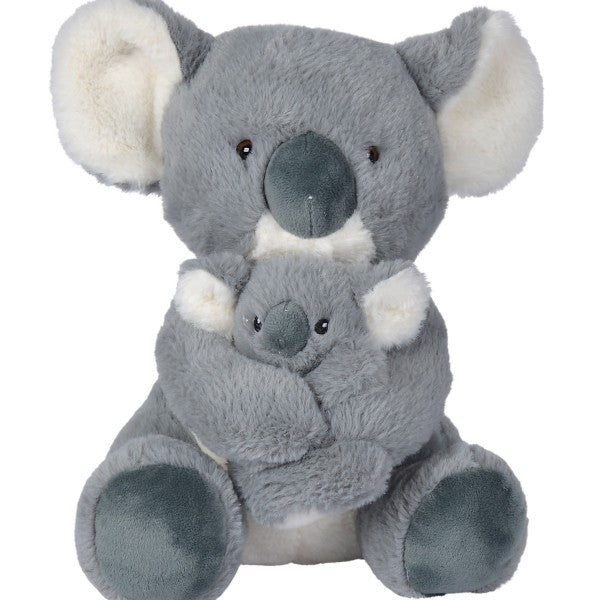 Peluche koala avec son bébé 28 cm