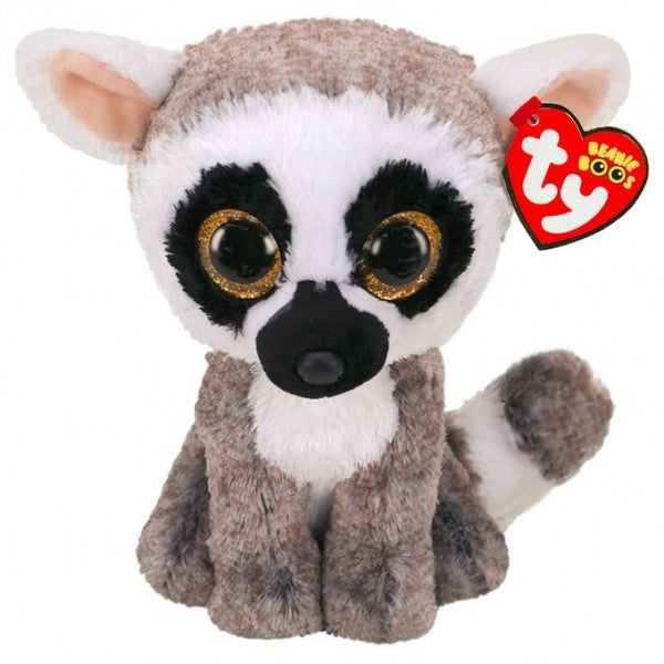 Peluche Linus le lemurien aux gros yeux 15 cm -