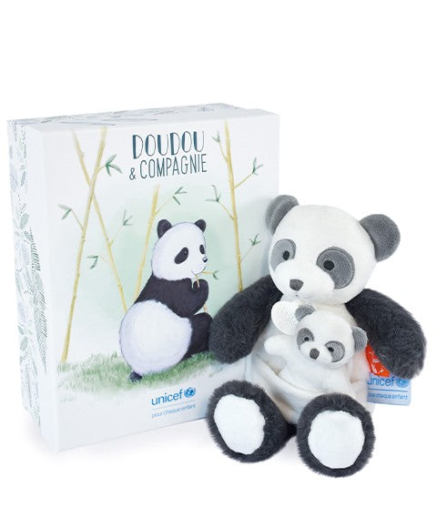 Peluche Panda avec bébé - 25 cm - Unicef
