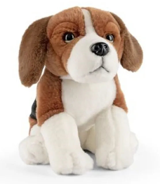 Peluche chien Beagle assis 28 cm