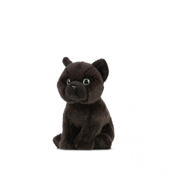 Peluche chaton noir 19 cm