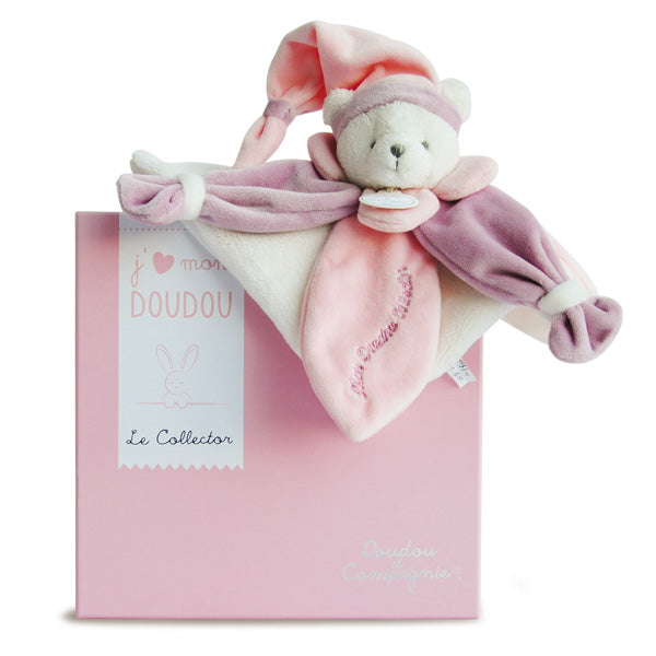 Doudou Collector ours rose 24 cm