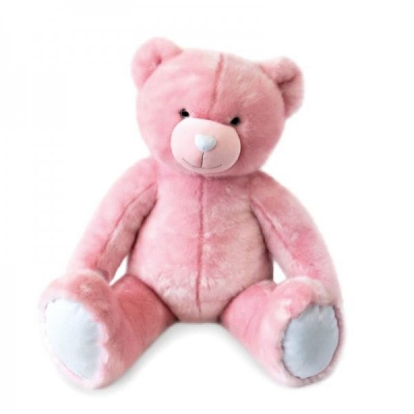 Peluche ours rose sorbet 120 cm