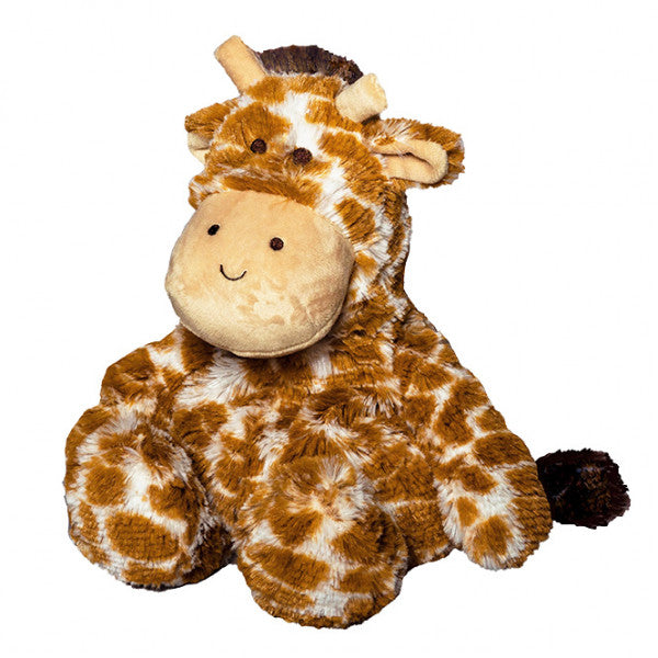 Peluche bouillotte girafe 30 cm