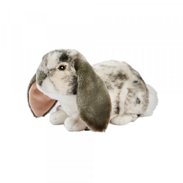 Peluche lapin bélier gris 30 cm