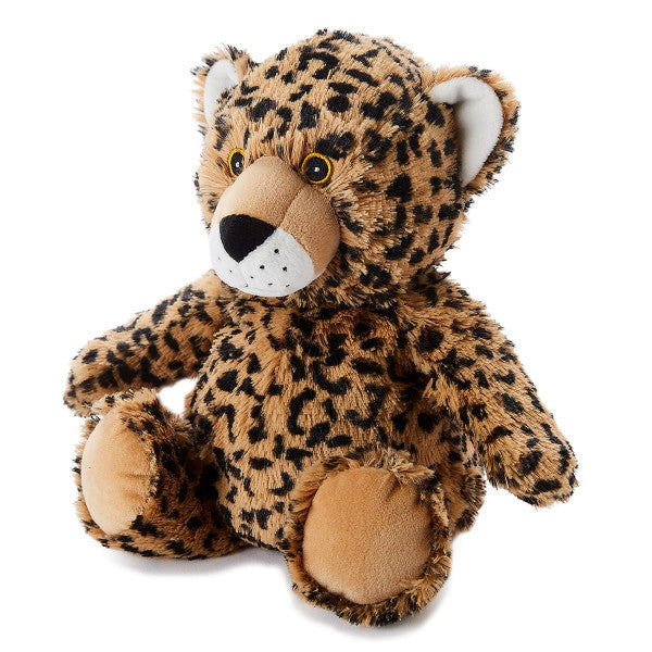 Peluche bouillotte léopard junior 20 cm