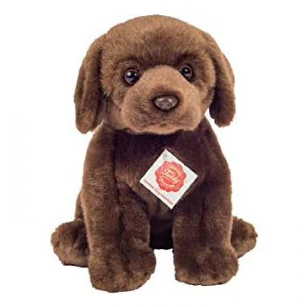 Peluche chien Labrador marron 27 cm -
