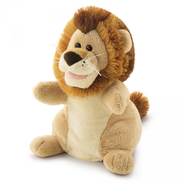 Peluche marionnette lion